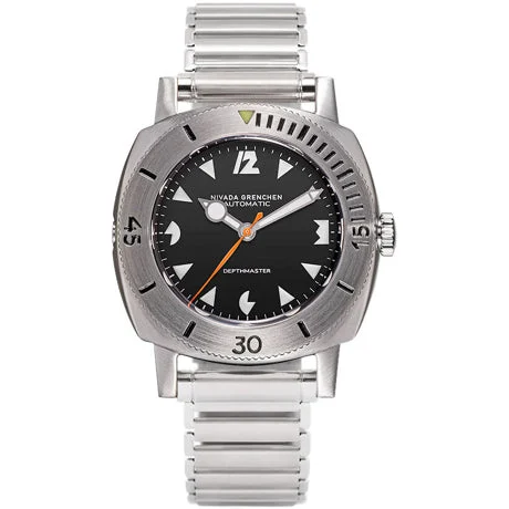 Nivada Grenchen Depthmaster White Pacman 14102A11 kol saati