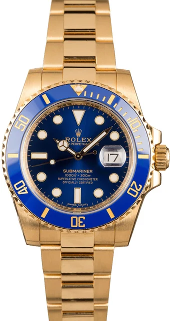 Rolex Submariner 116618 Blue Dial 116618BLSO kol saati