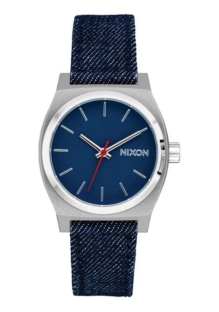 Nixon US Medium Time Teller Denim - Silver / Indigo / Denim A1412-5259-00 kol saati