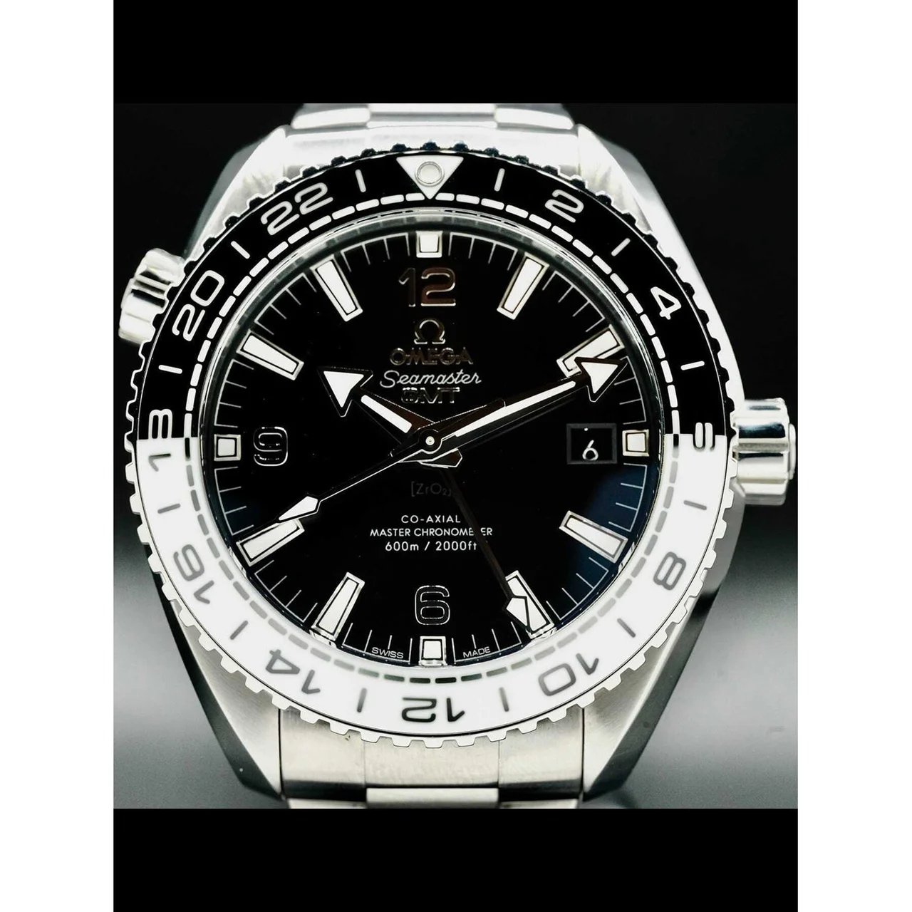 OMEGA Planet Ocean 600M Co-Axial Master Chronometer GMT 43.5mm on Bracelet 215.30.44.22.01.001 210000036496 43.5 mm kol saati