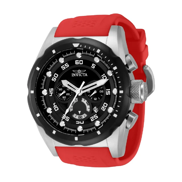 Invicta Speedway Nacrite Watch - 50mm, Red (69831) kol saati