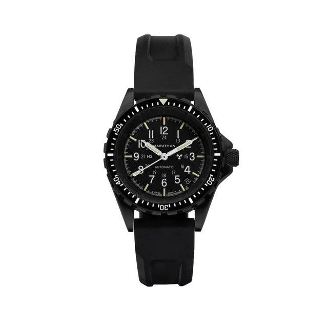 Marathon MSAR® Standard-Issue Diver's Automatic Type II 36mm - Anthracite on Rubber Strap