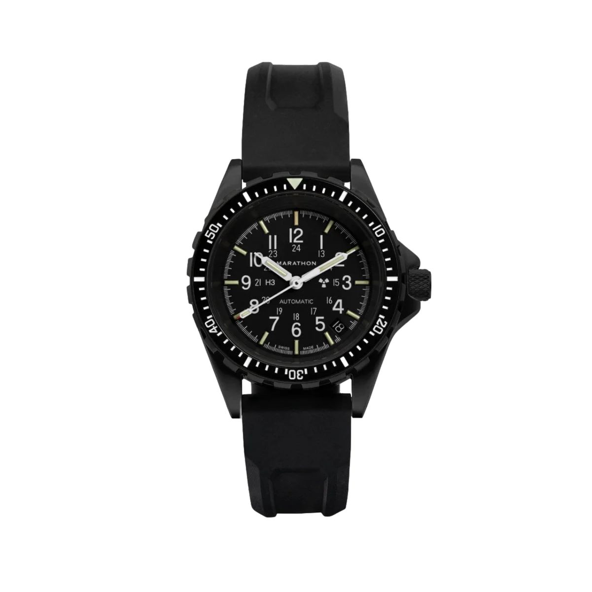 Marathon MSAR® Standard-Issue Diver's Automatic Type II 36mm - Anthracite on Rubber Strap WW194026BK-0130 36 mm kol saati