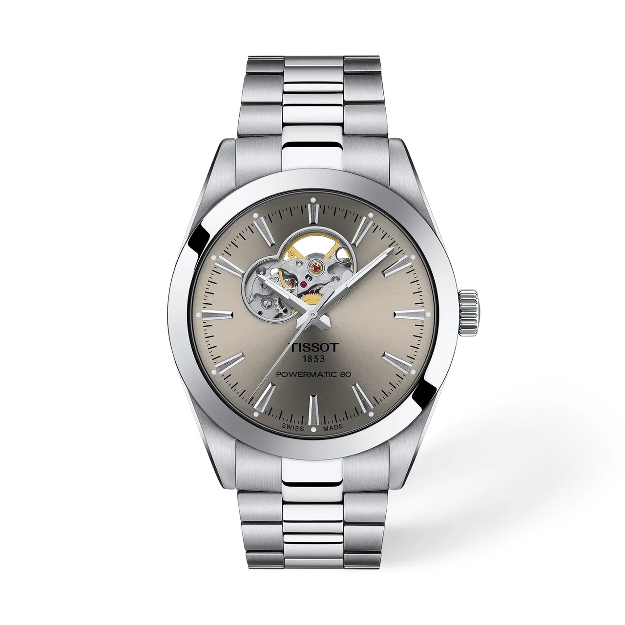 Tissot Gentleman Open Heart 40mm T1274071108100 40 mm kol saati