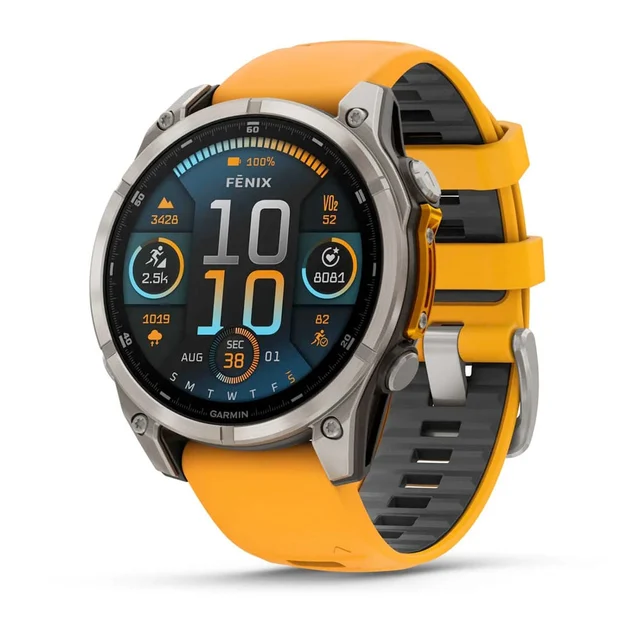 Garmin Fenix 8 47mm AMOLED Sapphire Titanium 010-02904-10 kol saati
