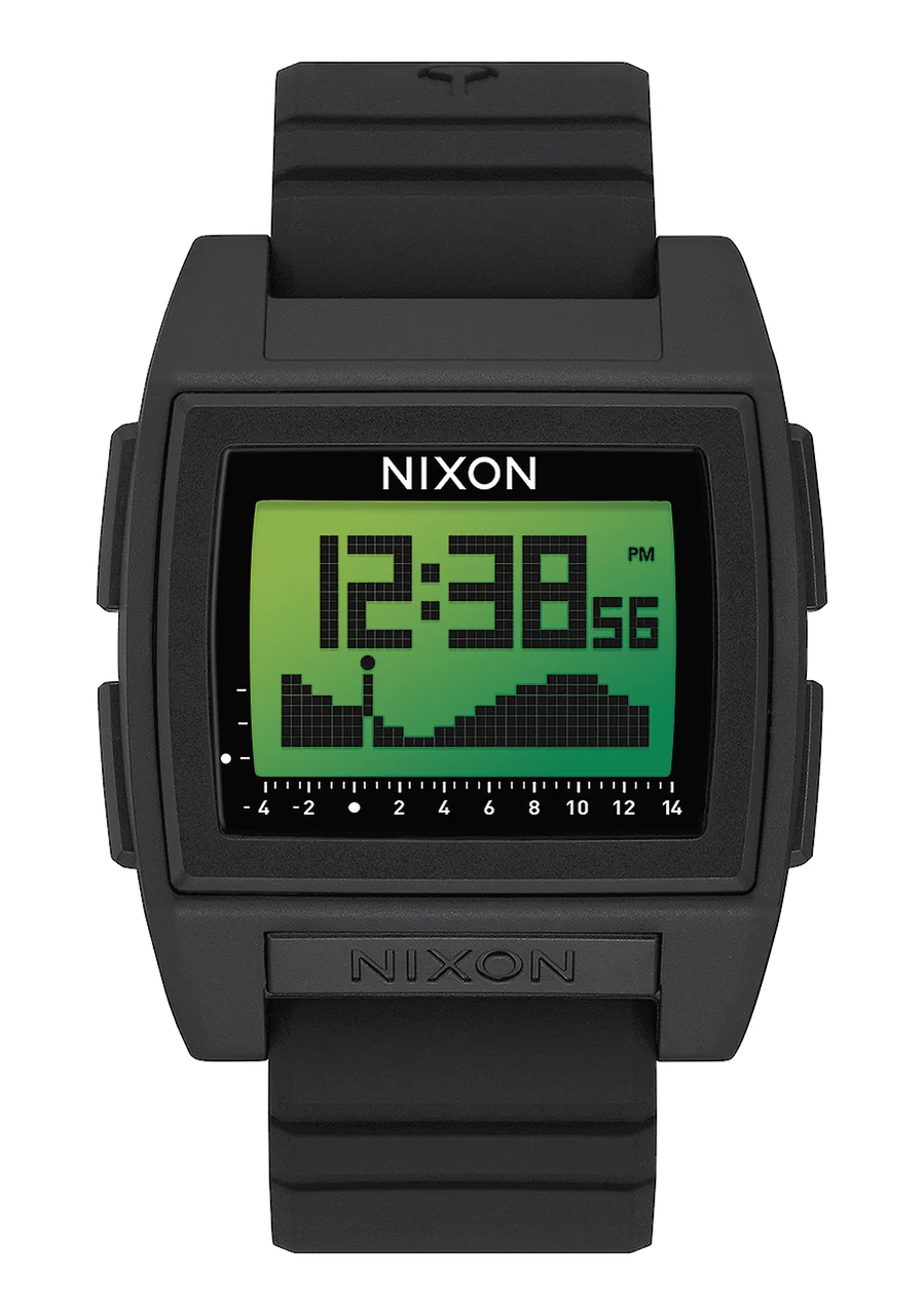 Nixon US Base Tide Pro - Black / Green Positive A1307-3327-00 42 mm kol saati