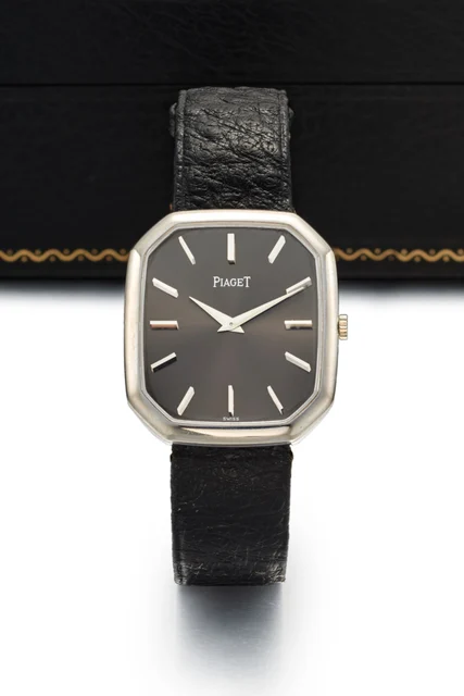 Piaget PIAGET REF. 9792, DARK GREY DIAL; 18K WHITE GOLD kol saati