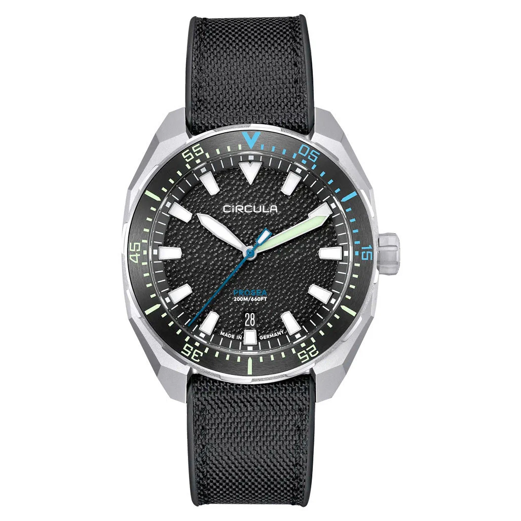Circula ProSea Automatic Dive Watch with Black Paper Dial #PS-SH-SS 46 mm kol saati