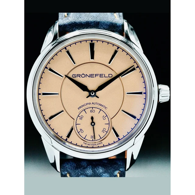 Gr√∂nefeld Gronefeld 1941 Principia Automatic Salmon Dial 210000066465 kol saati