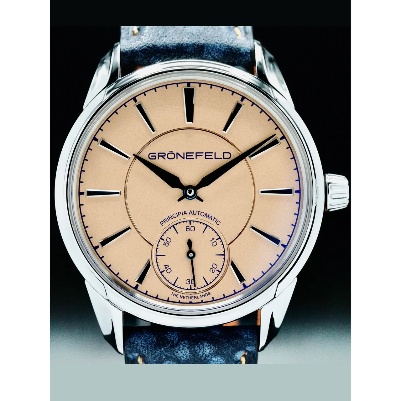 Grönefeld Gronefeld 1941 Principia Automatic Salmon Dial 210000066465 39.5 mm kol saati