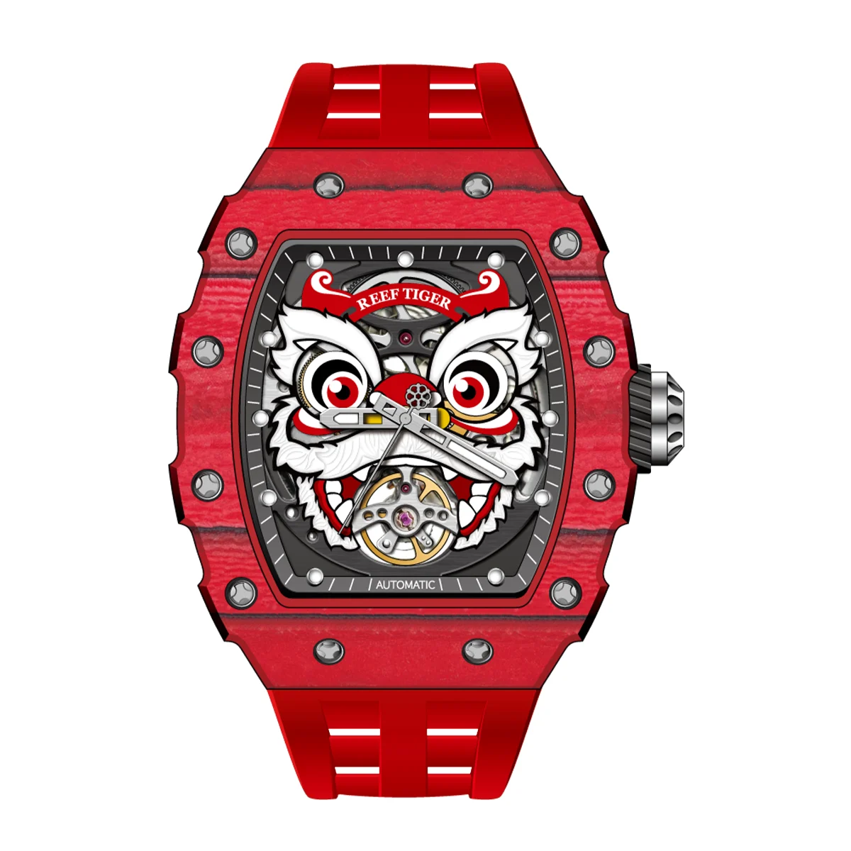 Reef Tiger Lion Dance / Dragon RGA3009-L-RB 42 mm kol saati