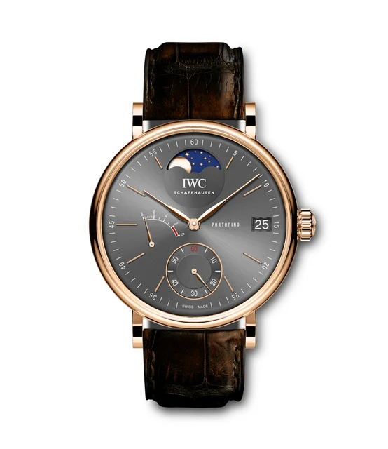 IWC IWC REF IW516403, PORTOFINO HAND-WOUND MOONPHASE 18K PINK GOLD kol saati
