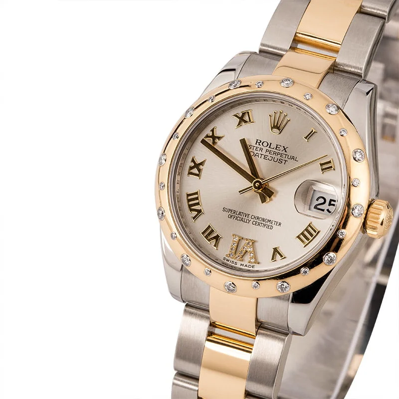 Rolex Datejust 178343 Diamond Bezel 178343SRDO 31 mm kol saati
