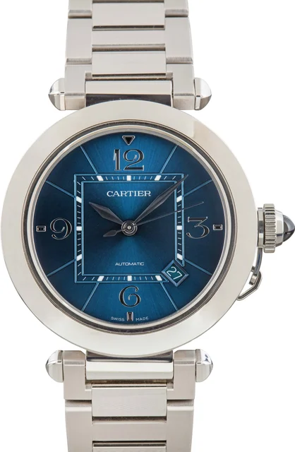 Cartier Pasha Chronograph WSPA0038 Blue Dial kol saati