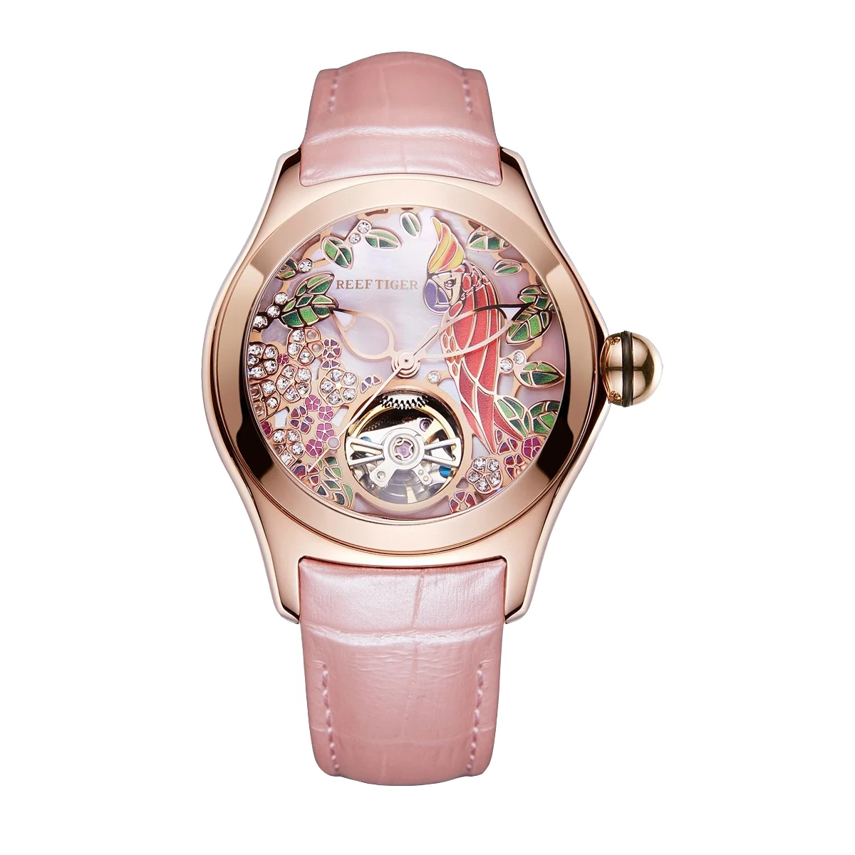 Reef Tiger Aurora Parrots RGA7015-03 38 mm kol saati