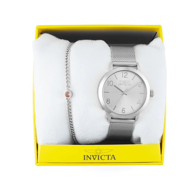 Invicta Wildflower Watch - 34mm, Steel With Bracelet Set (47274) kol saati