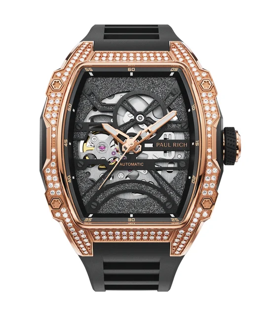 Paul Rich Astro Skeleton 5188Clabdiamondsrosegold kol saati
