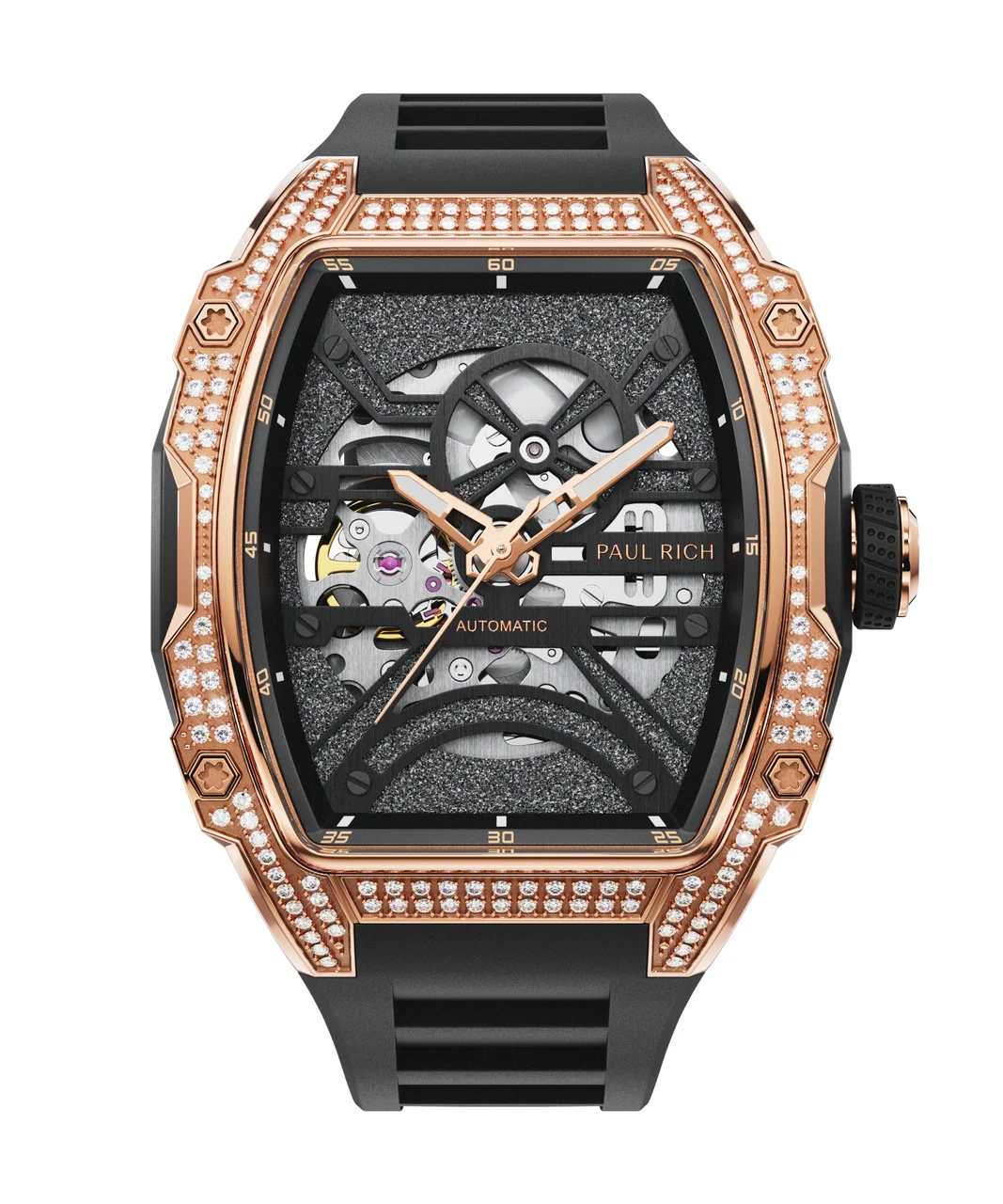 Paul Rich Astro Skeleton 5188Clabdiamondsrosegold 43 mm kol saati