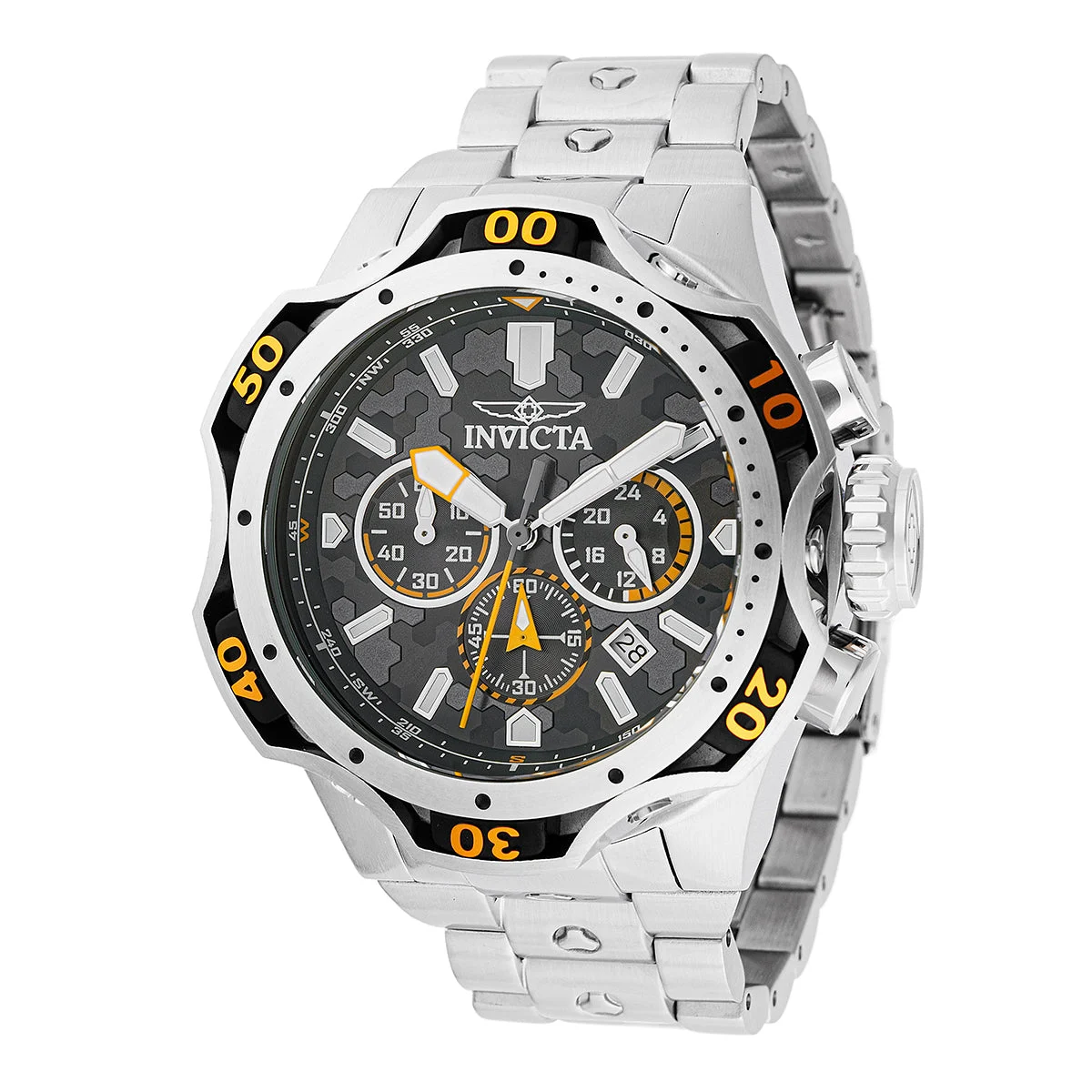 Invicta Venom Combat Watch - 52.5mm, Steel (47756) kol saati