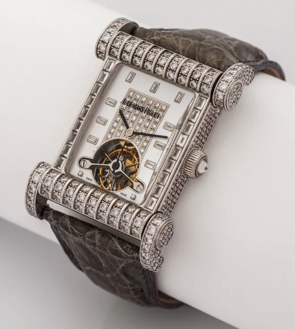 Audemars Piguet Canape Tourbillon White Gold And 25951BC kol saati