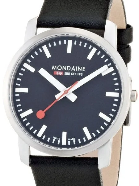 Mondaine Railways Quartz Dress Watch with a 41mm Case, Sapphire Crystal #A638-30350-14SBB 41 mm kol saati
