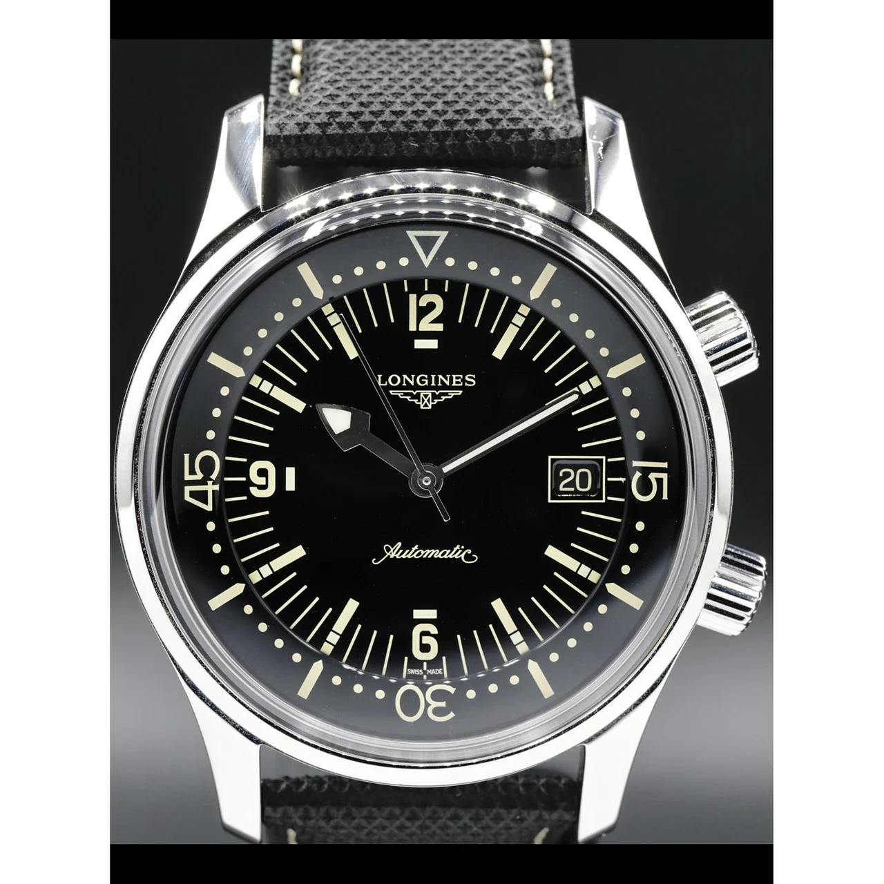 Longines Heritage Legend Diver L3.774.4.50.0 210000027158 42 mm kol saati