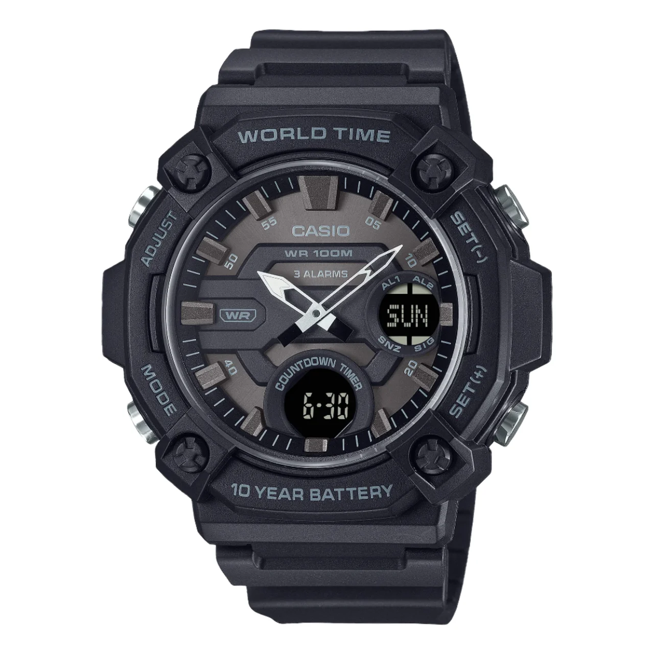 Casio AEQ120W-1B 53 mm kol saati