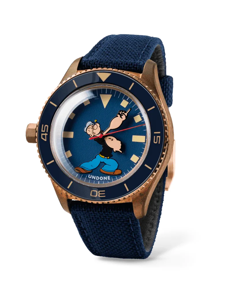 UNDONE Watches POPEYE & FRIENDS “Destro” Popeye Limited Edition Automatic COL-POP-PPE kol saati