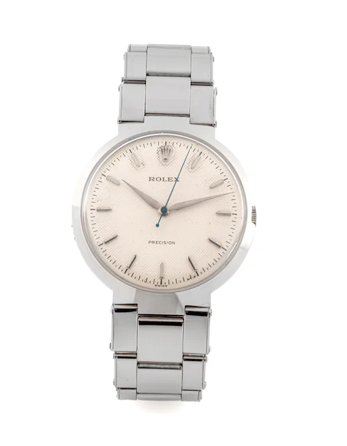Rolex ROLEX, REF. 9083, PRECISION, SO CALLED “UFO”, HONEYCOMB DIAL, STEEL kol saati