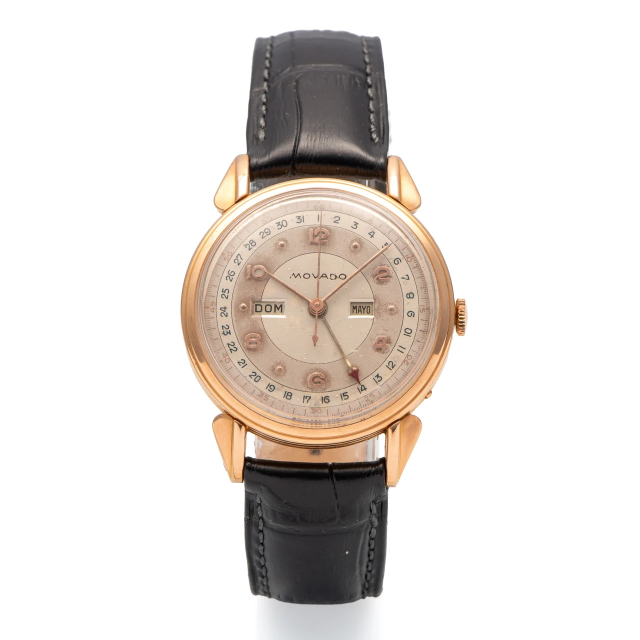 Movado MOVADO, REF. 4823, TRIPLE DATE, TWO-TONE DIAL, PINK GOLD kol saati