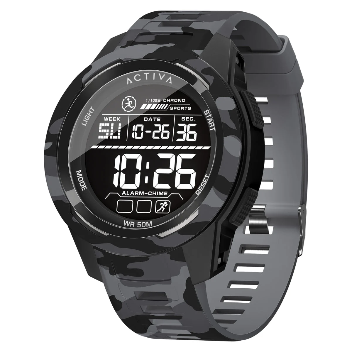 Activa Ranger X Terrain Invicta Digital Watch - 45mm. Camouflage, Black (ACW8105MC-002) 45 mm kol saati