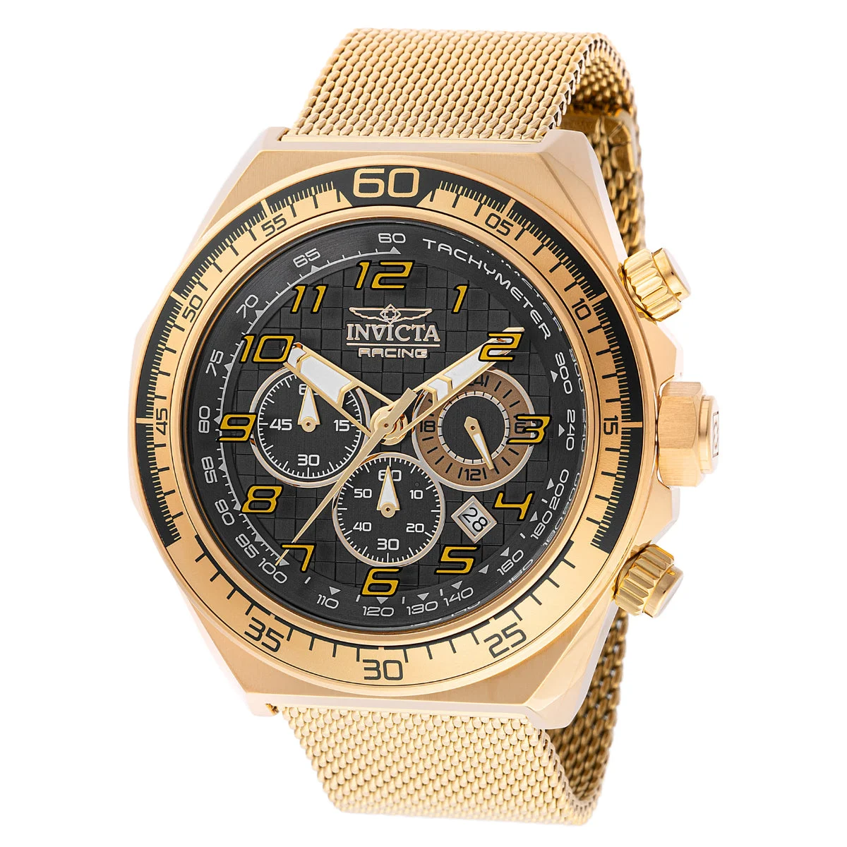 Invicta Racing Watch - 50mm. Gold (47903) 50 mm kol saati