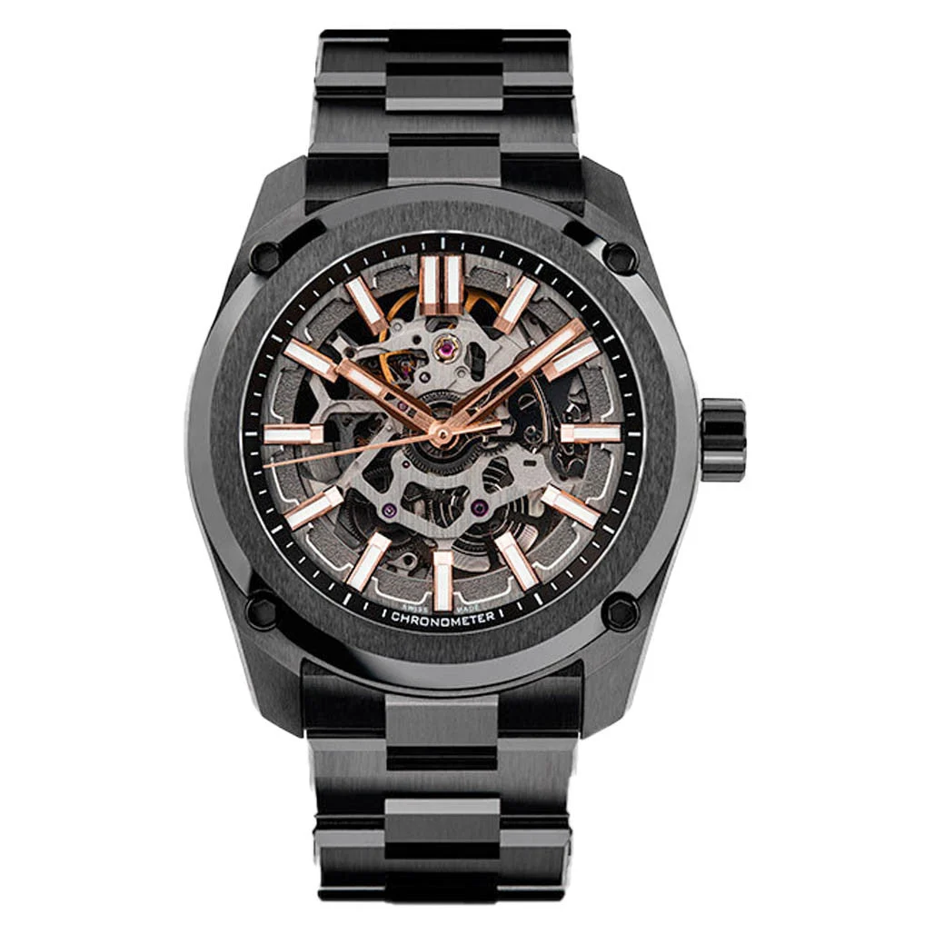 Formex Essence Ceramica Stradale COSC Watch with Goldtone Accents #0336.9.6051.410 41 mm kol saati