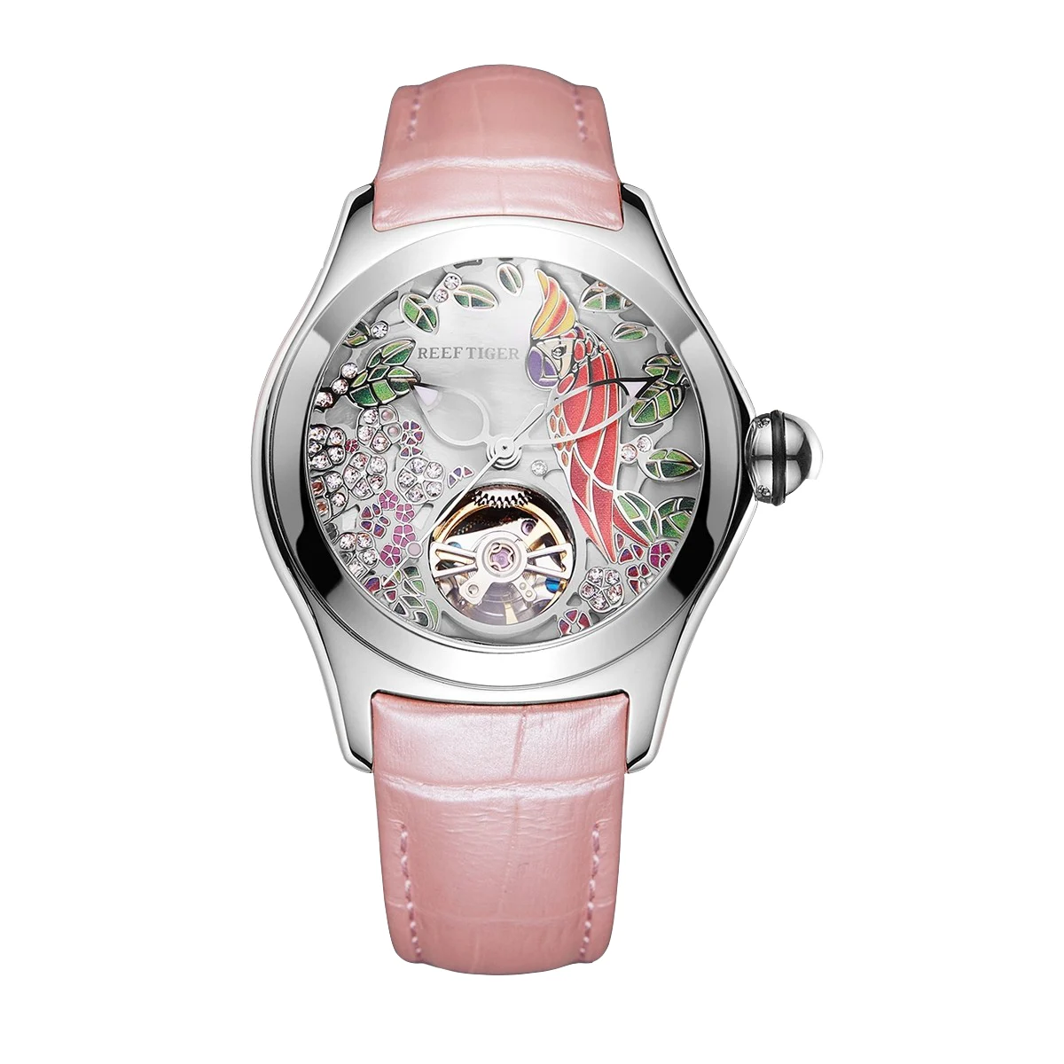 Reef Tiger Aurora Parrots RGA7015-01 38 mm kol saati