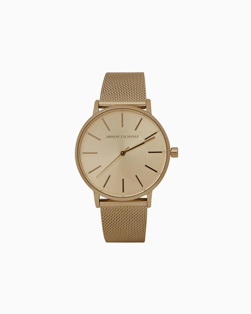 Armani Exchange Three-hand gold-tone stainless steel watch AX5536 36 mm kol saati