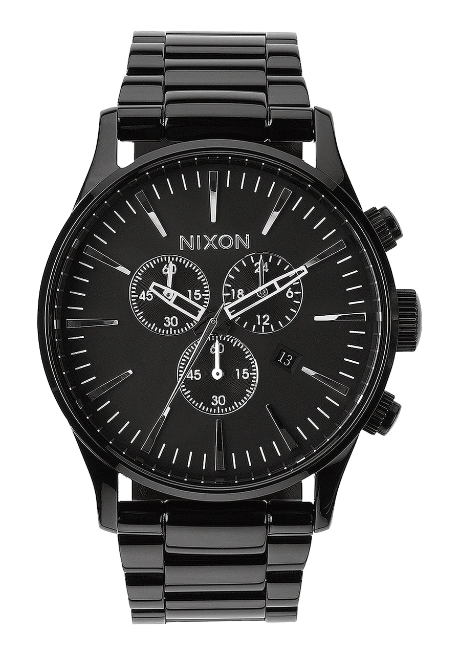 Nixon US Sentry Chrono - All Black A386-001-00 kol saati