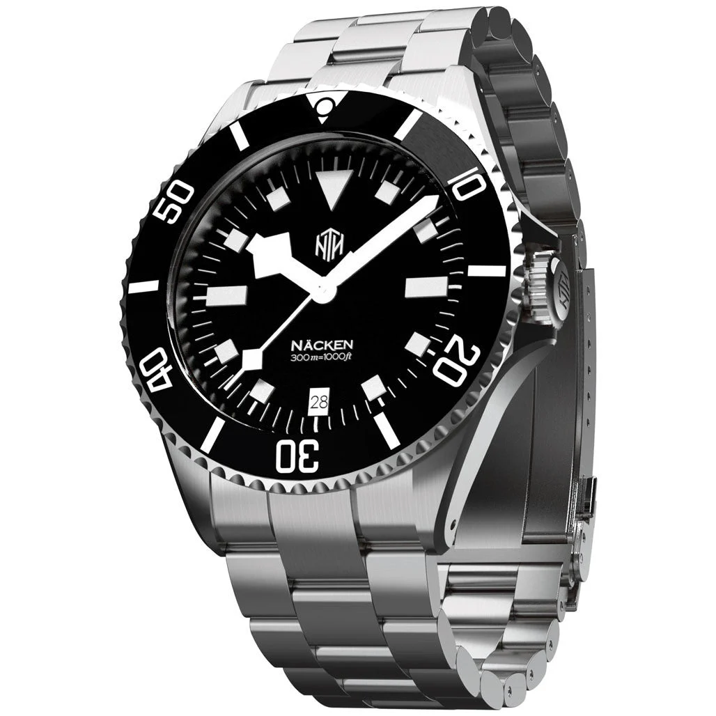 NTH Näcken 300-Meter Hi-Beat Automatic Dive Watch with an AR Sapphire Crystal #WW- -NMKD WW-NTH-NMKD 48 mm kol saati