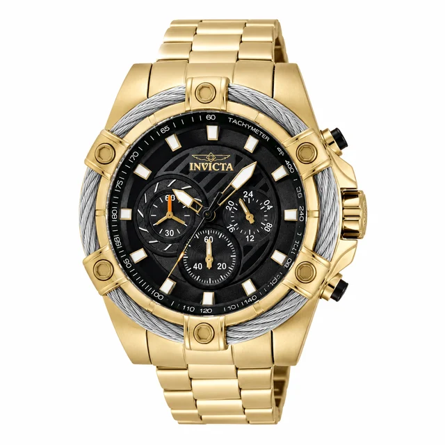 Invicta Bolt Valkir Watch - 52mm, Gold (69799) kol saati