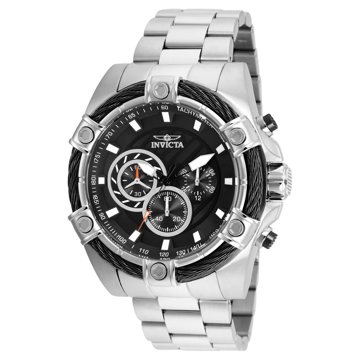 Invicta Bolt Ace Watch - 52mm. Steel (25512) 52 mm kol saati