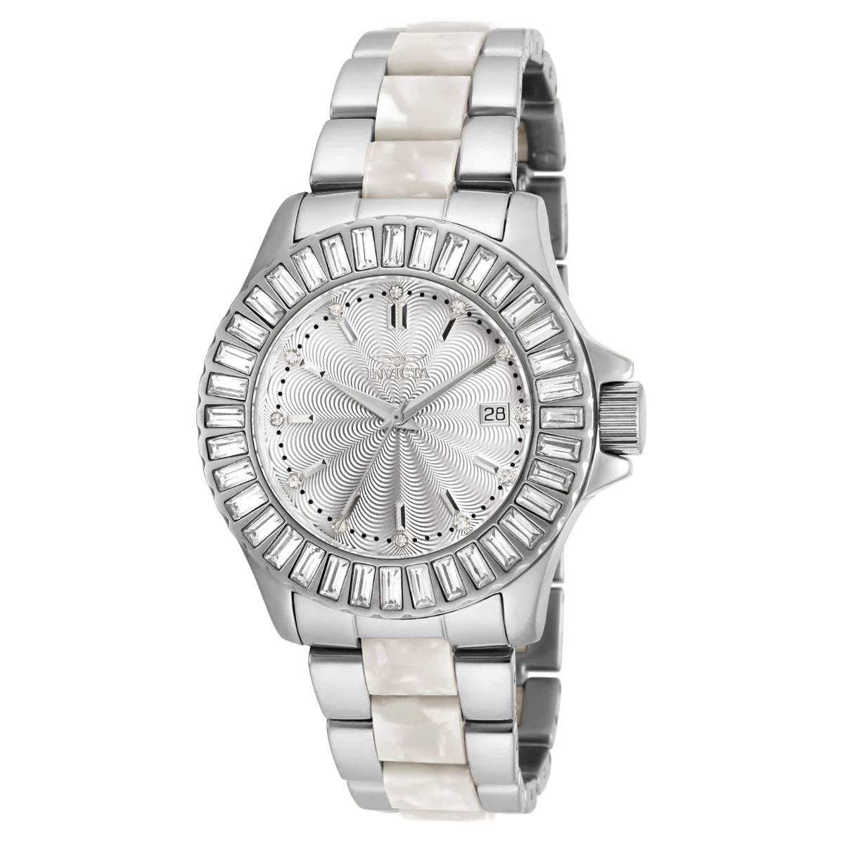 Invicta Angel Watch - 38mm, Steel, White (18874) 38 mm kol saati