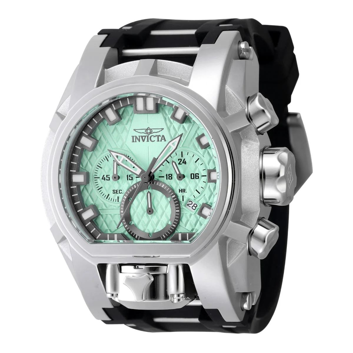 Invicta Bolt Zeus Magnum Watch - 52mm, Black, Steel (47530) 52 mm kol saati