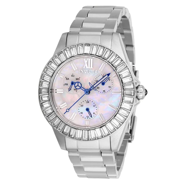 Invicta Angel Nacressa Watch w/ Mother of Pearl Dial - 38mm, Steel (28450) kol saati