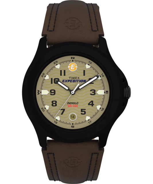 Timex Expedition Metal Field 40mm Leather Strap Watch T47012 kol saati