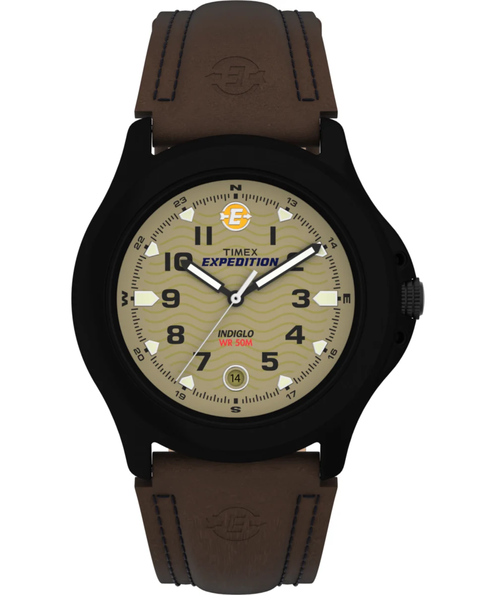Timex Expedition Metal Field 40mm Leather Strap Watch T47012 40 mm kol saati