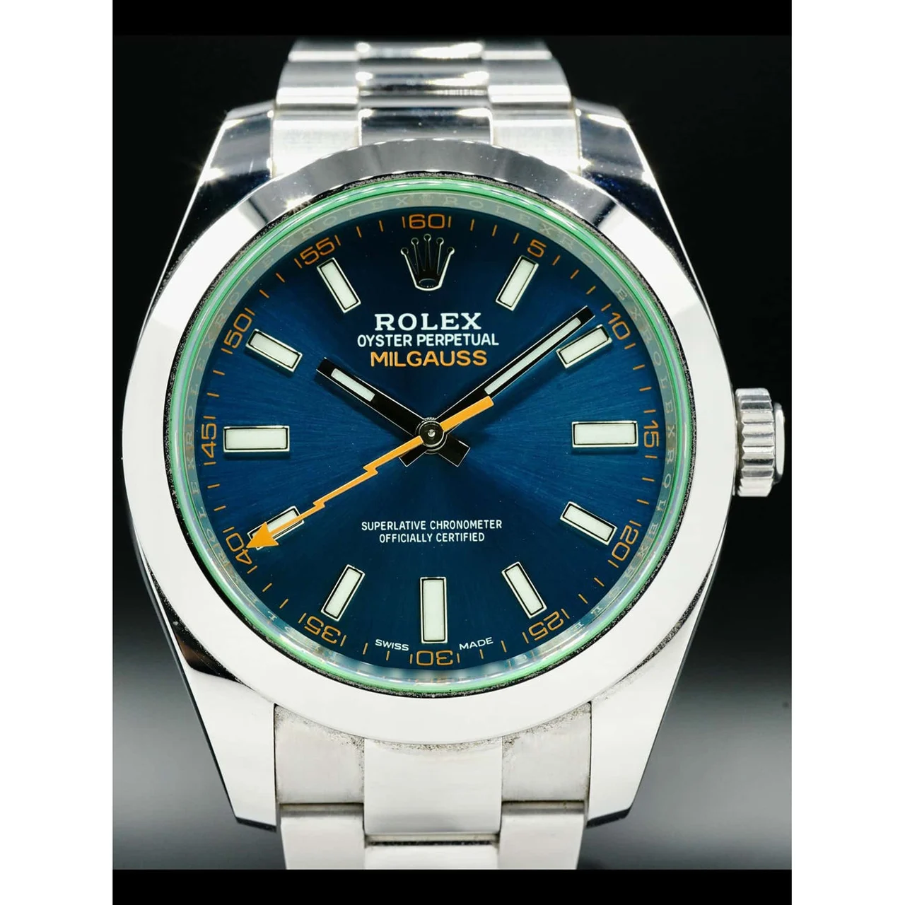 Rolex Oyster Perpetual Milgauss 40mm 116400GV 210000033270 40 mm kol saati