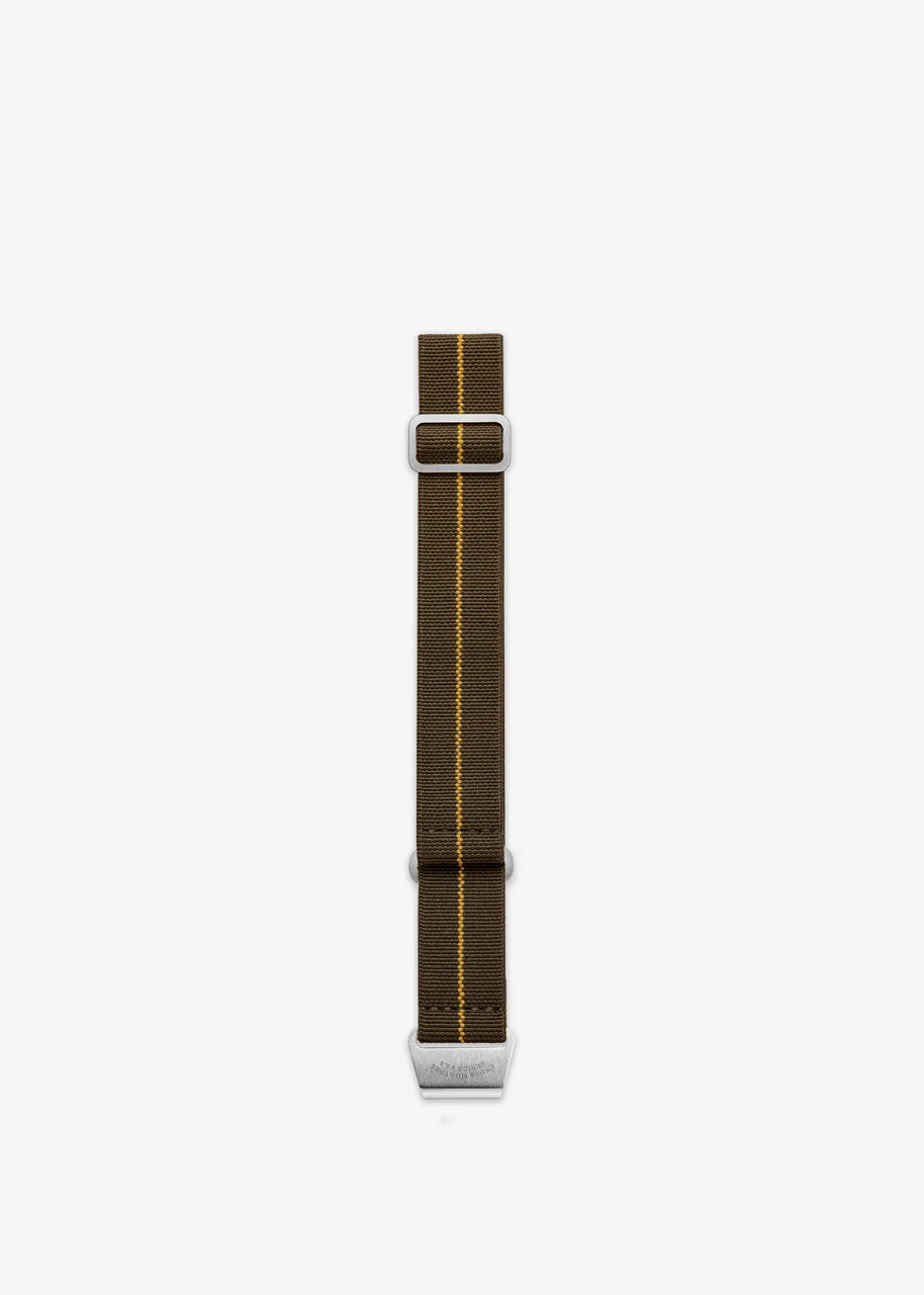 Serica Watches Sangle 'PLD' Vert Olive NYLON-GREEN kol saati