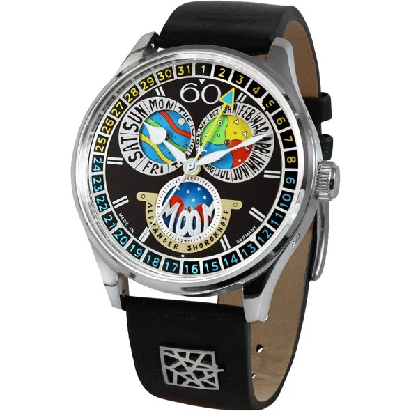 Alexander Shorokhoff Full Calendar Cardamomo Black AS.VK-CDMM4 kol saati
