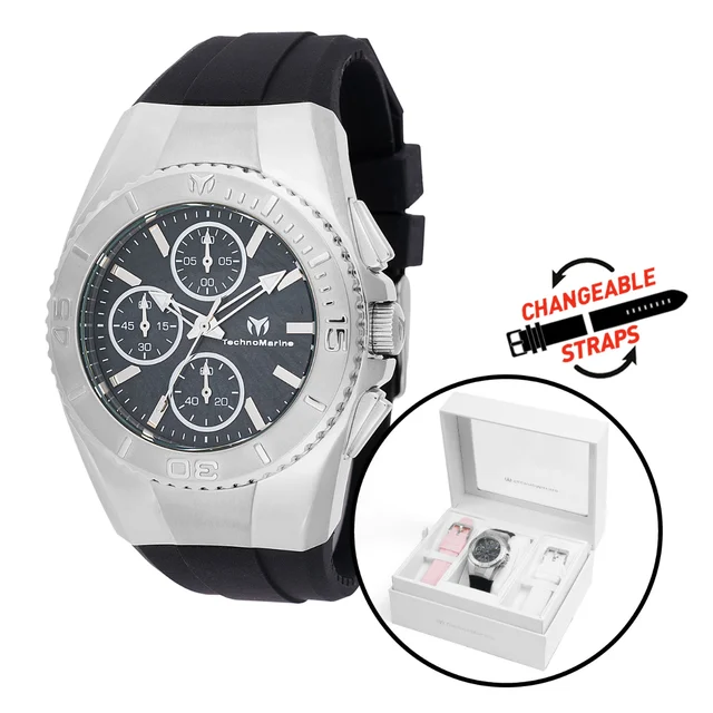 Technomarine Cruise Original Watch w/ Mother of Pearl Dial - 38mm, Black, White, Pink with