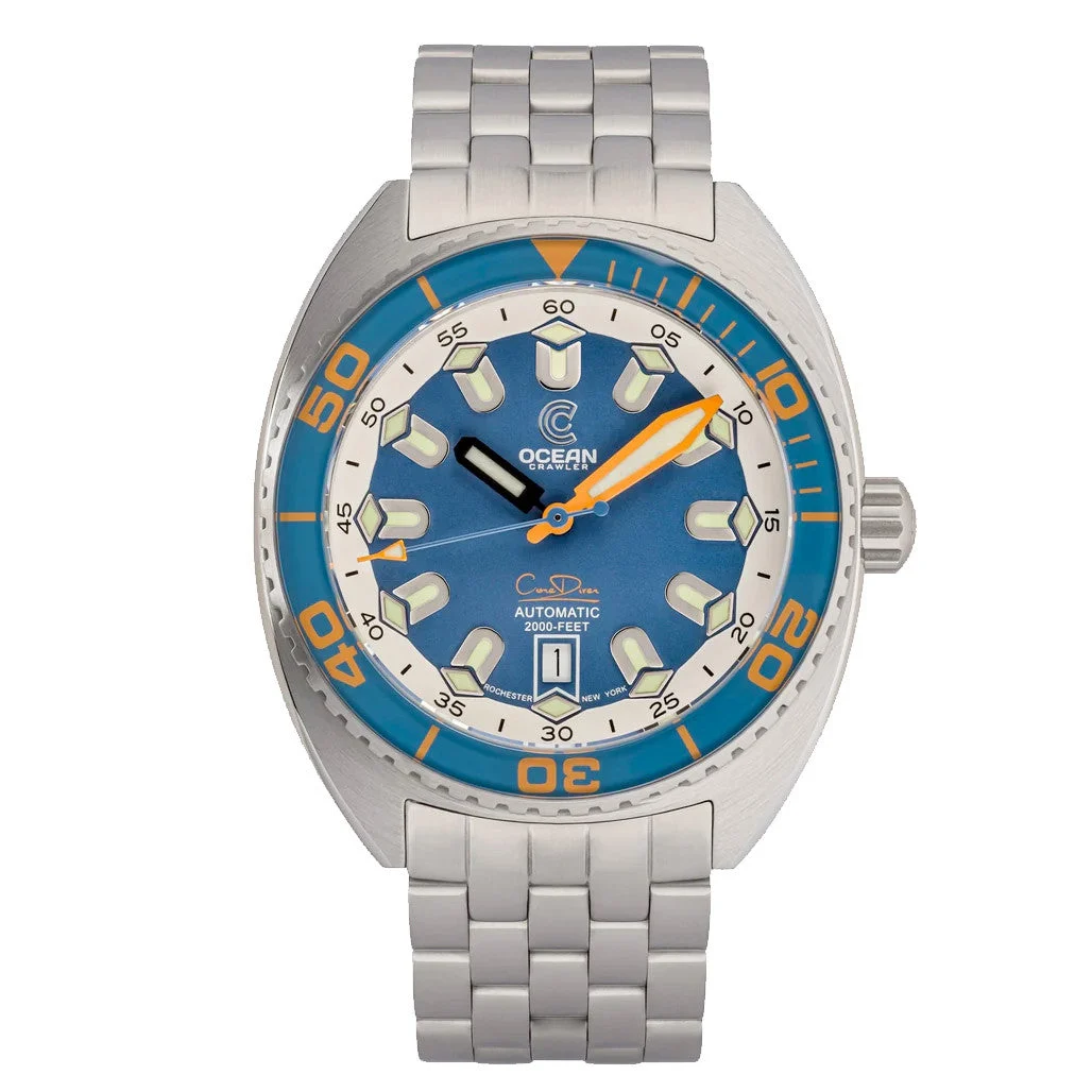 Ocean Crawler Core Diver V4 with Blue Dial #OC-CR-V4-BO kol saati