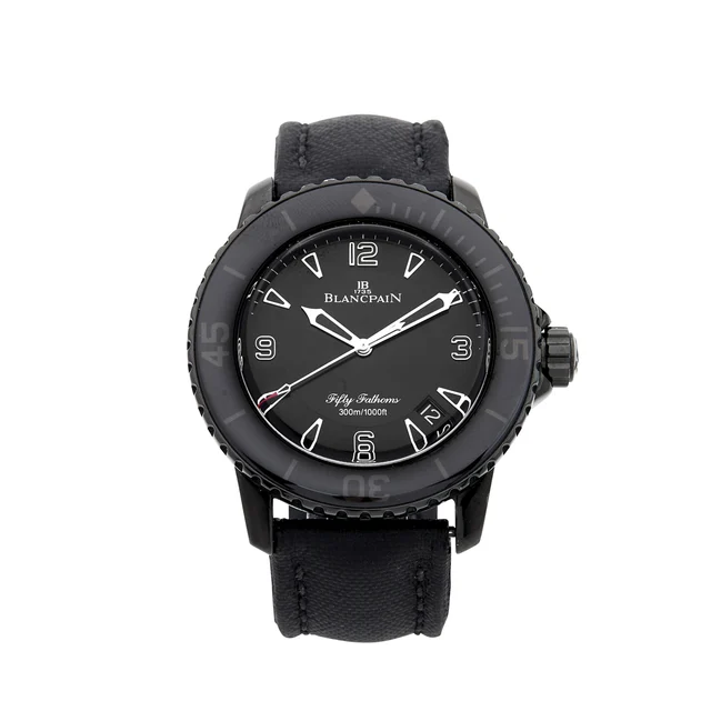 Blancpain Ref. 5015.11C30.52A, Fifty Fathoms Knight, Stainless-steel PVD coated kol saati